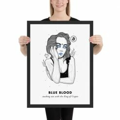 Wolfmumma Bitcoin Art In Frame • Evie X Blue Blood