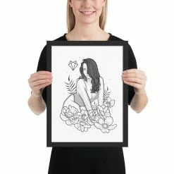 Wolfmumma Darkest Vixen Framed Art • Miss Vix