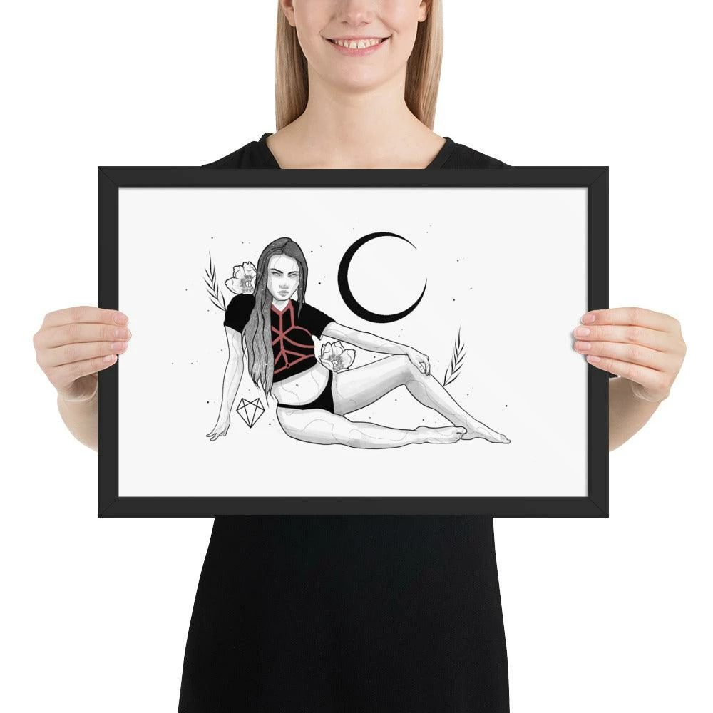 Buy ✨ Wolfmumma Darkest Vixen Framed Art • Tracie 🥰 9 Wolfmumma Darkest Vixen Framed Art • Tracie