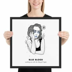 Wolfmumma Bitcoin Art In Frame • Evie X Blue Blood
