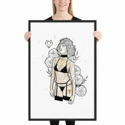 Wolfmumma Darkest Vixen Framed Art • Emily