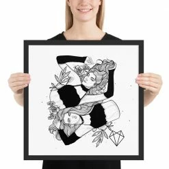 Wolfmumma Darkest Vixens Framed Art • Alli & Julie