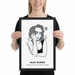 Wolfmumma Bitcoin Art In Frame • Evie X Blue Blood