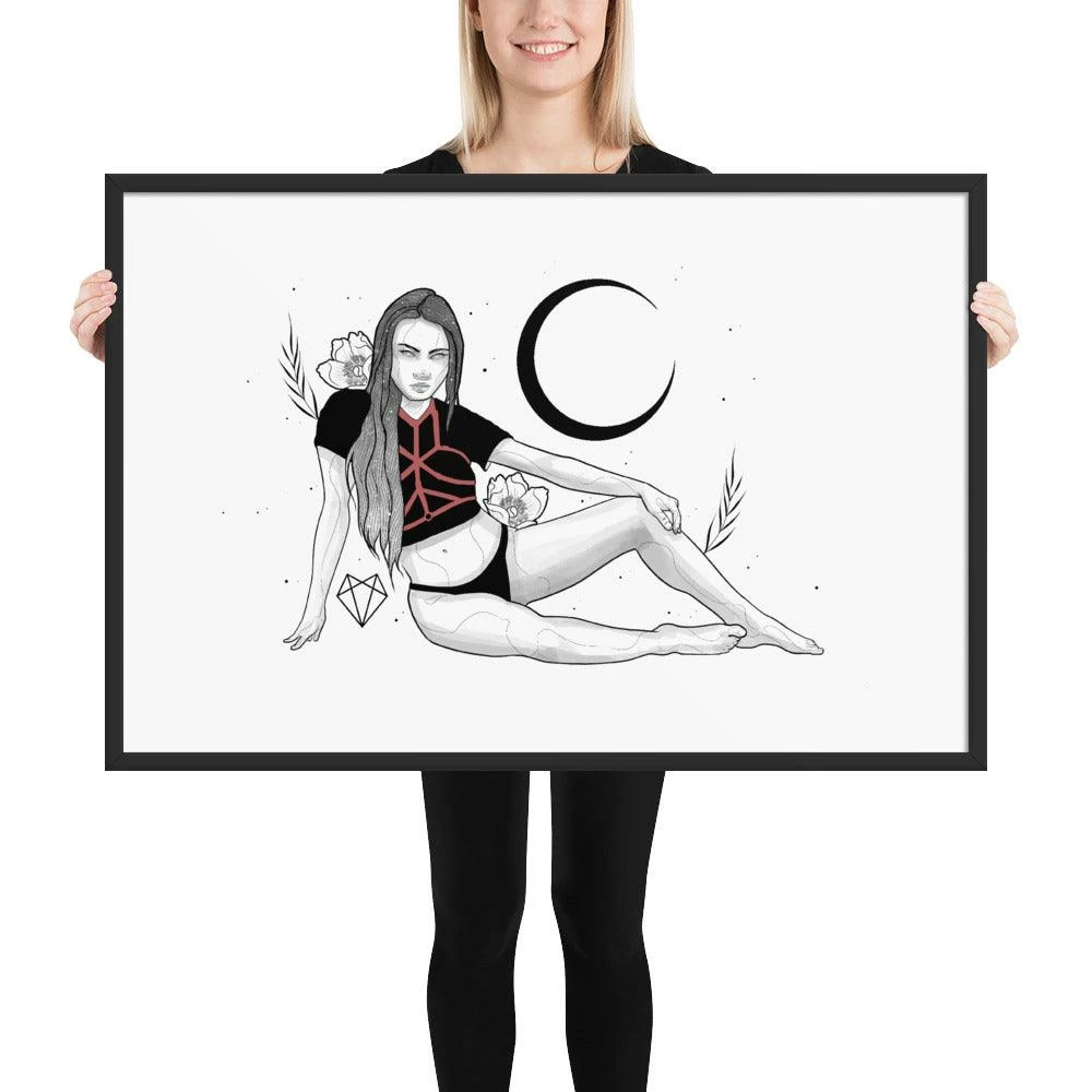 Buy ✨ Wolfmumma Darkest Vixen Framed Art • Tracie 🥰 15 Wolfmumma Darkest Vixen Framed Art • Tracie