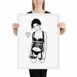 Wolfmumma Darkest Vixen Framed Art • Sky