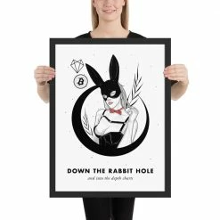 Cheapest 🤩 Wolfmumma Bitcoin Art In Frame • Margo X Down The Rabbit Hole Cypherpunk ✨ 29 Wolfmumma Bitcoin Art In Frame • Margo X Down The Rabbit Hole Cypherpunk