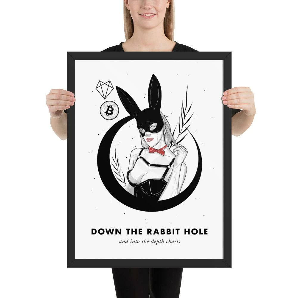 Cheapest 🤩 Wolfmumma Bitcoin Art In Frame • Margo X Down The Rabbit Hole Cypherpunk ✨ 13 Wolfmumma Bitcoin Art In Frame • Margo X Down The Rabbit Hole Cypherpunk