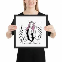 Flash Sale π Wolfmumma Darkest Vixen Framed Art β’ Becca β 26 Wolfmumma Darkest Vixen Framed Art β’ Becca