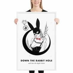 Cheapest 🤩 Wolfmumma Bitcoin Art In Frame • Margo X Down The Rabbit Hole Cypherpunk ✨ 34 Wolfmumma Bitcoin Art In Frame • Margo X Down The Rabbit Hole Cypherpunk