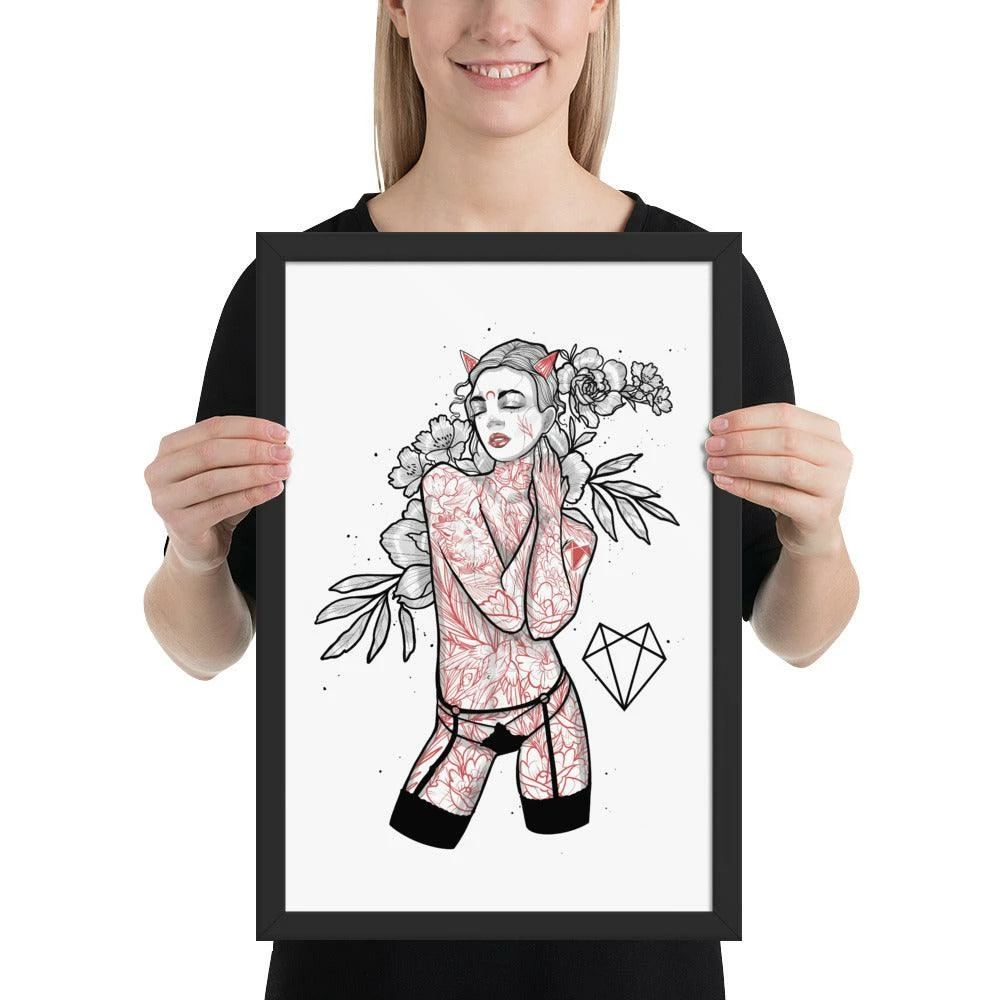 Coupon π Wolfmumma Darkest Vixen Framed Art β’ Brooke π 9 Wolfmumma Darkest Vixen Framed Art β’ Brooke