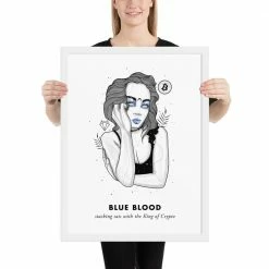Wolfmumma Bitcoin Art In Frame • Evie X Blue Blood