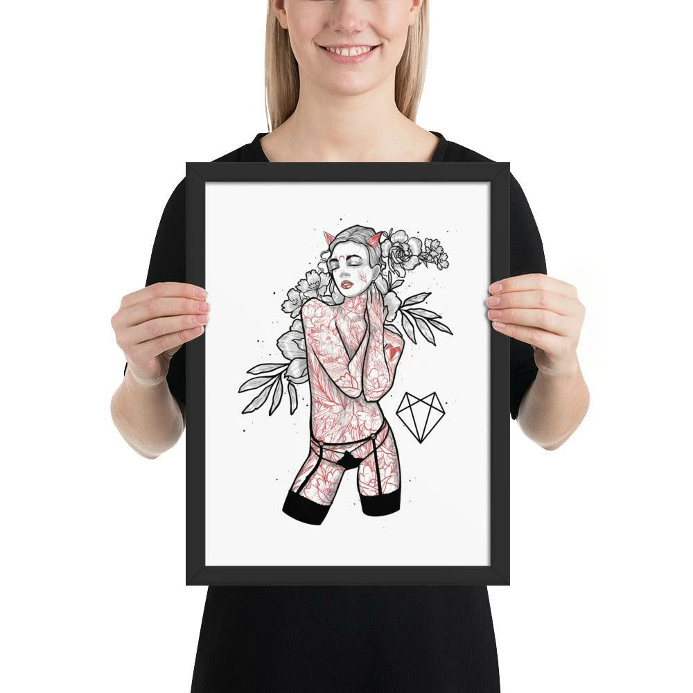 Coupon π Wolfmumma Darkest Vixen Framed Art β’ Brooke π 7 Wolfmumma Darkest Vixen Framed Art β’ Brooke