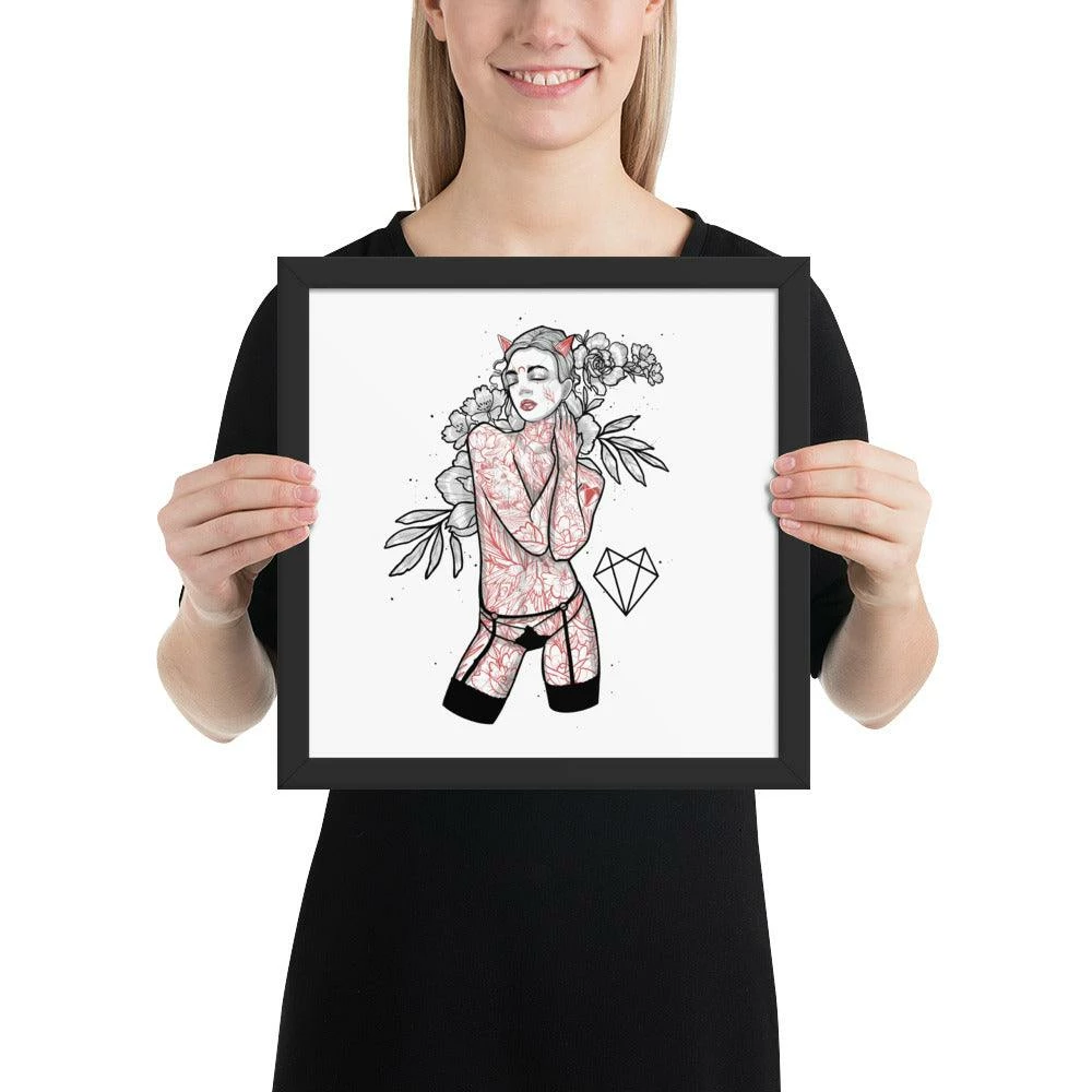 Coupon π Wolfmumma Darkest Vixen Framed Art β’ Brooke π 6 Wolfmumma Darkest Vixen Framed Art β’ Brooke