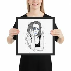 Wolfmumma Darkest Vixen Framed Art • Evie