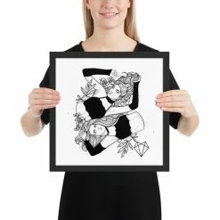 Wolfmumma Darkest Vixens Framed Art • Alli & Julie