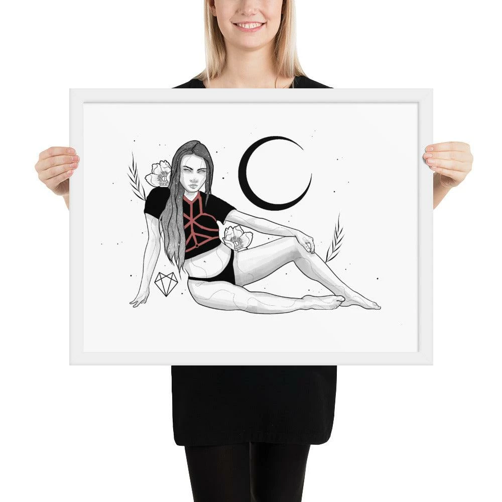 Buy ✨ Wolfmumma Darkest Vixen Framed Art • Tracie 🥰 17 Wolfmumma Darkest Vixen Framed Art • Tracie