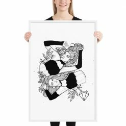 Wolfmumma Darkest Vixens Framed Art • Alli & Julie