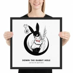 Cheapest 🤩 Wolfmumma Bitcoin Art In Frame • Margo X Down The Rabbit Hole Cypherpunk ✨ 28 Wolfmumma Bitcoin Art In Frame • Margo X Down The Rabbit Hole Cypherpunk
