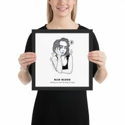 Wolfmumma Bitcoin Art In Frame • Evie X Blue Blood