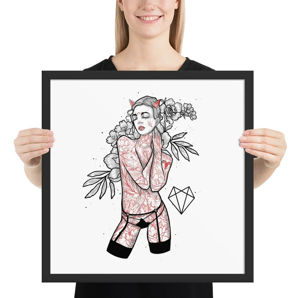 Coupon π Wolfmumma Darkest Vixen Framed Art β’ Brooke π 12 Wolfmumma Darkest Vixen Framed Art β’ Brooke