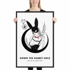 Cheapest 🤩 Wolfmumma Bitcoin Art In Frame • Margo X Down The Rabbit Hole Cypherpunk ✨ 30 Wolfmumma Bitcoin Art In Frame • Margo X Down The Rabbit Hole Cypherpunk