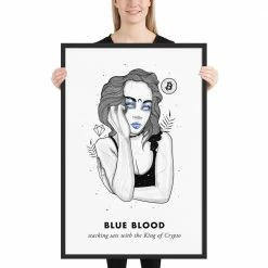 Wolfmumma Bitcoin Art In Frame • Evie X Blue Blood