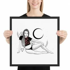 Buy ✨ Wolfmumma Darkest Vixen Framed Art • Tracie 🥰 29 Wolfmumma Darkest Vixen Framed Art • Tracie