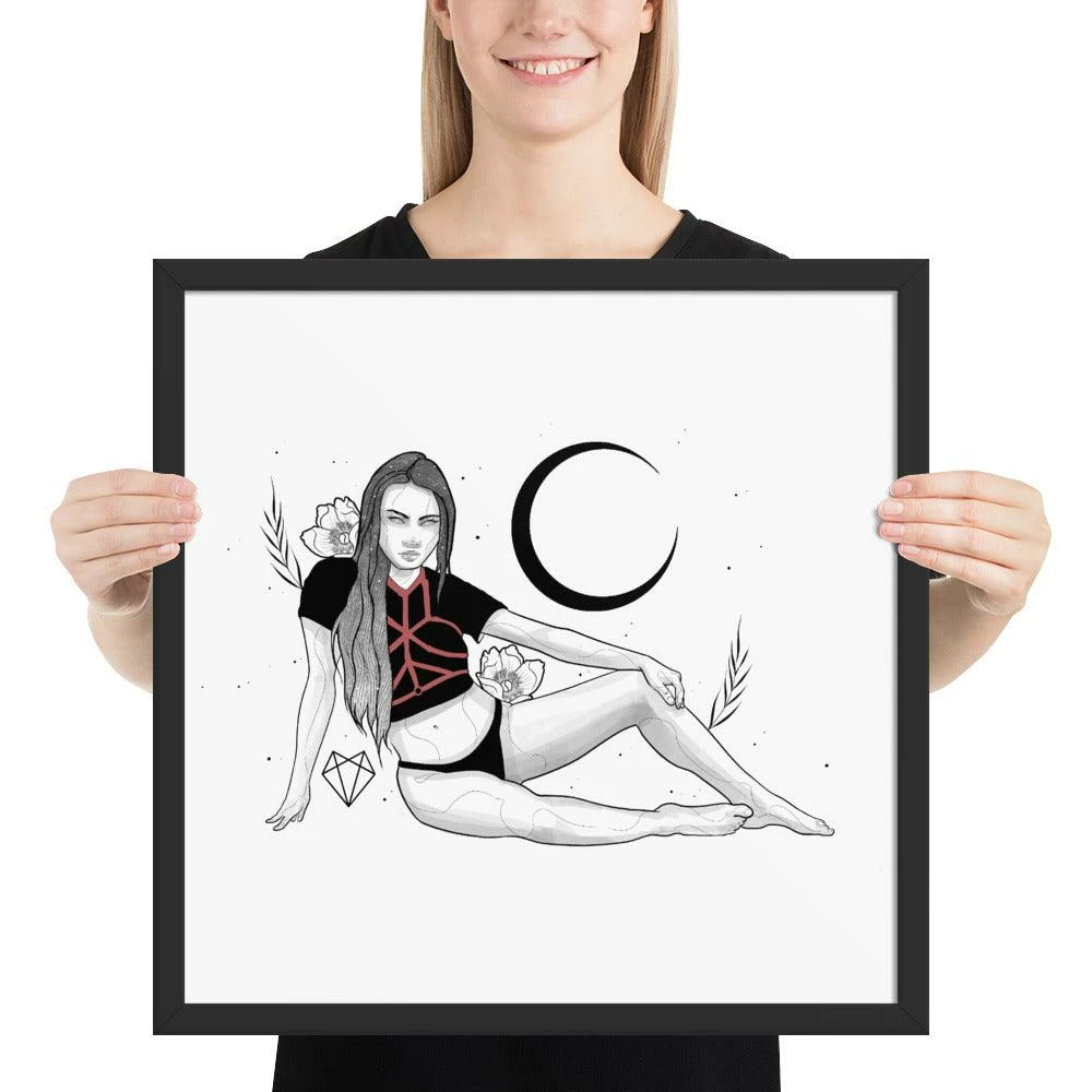 Buy ✨ Wolfmumma Darkest Vixen Framed Art • Tracie 🥰 12 Wolfmumma Darkest Vixen Framed Art • Tracie