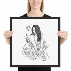 Wolfmumma Darkest Vixen Framed Art • Miss Vix