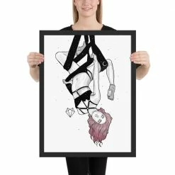 Wolfmumma Darkest Vixen Framed Art • Lissa