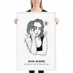 Wolfmumma Bitcoin Art In Frame • Evie X Blue Blood