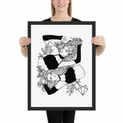 Wolfmumma Darkest Vixens Framed Art • Alli & Julie