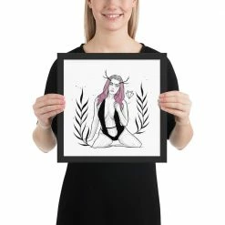 Flash Sale π Wolfmumma Darkest Vixen Framed Art β’ Becca β 24 Wolfmumma Darkest Vixen Framed Art β’ Becca