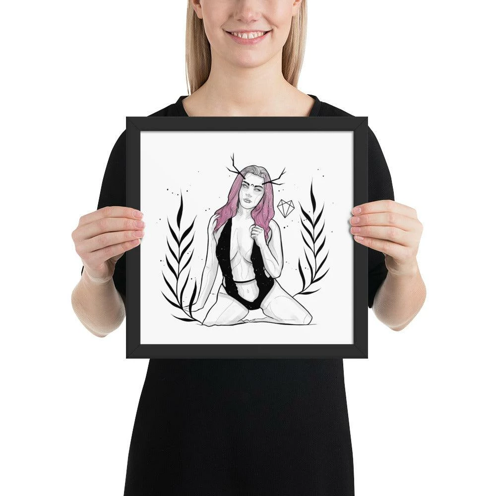 Flash Sale π Wolfmumma Darkest Vixen Framed Art β’ Becca β 7 Wolfmumma Darkest Vixen Framed Art β’ Becca