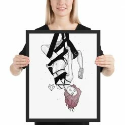 Wolfmumma Darkest Vixen Framed Art • Lissa