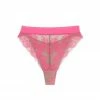 Monique Morin Pink Wild Lace Hi Leg Panty Panties