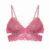 Monique Morin Pink Wild Lace Longline Bra Bras
