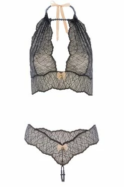 Darkest Fox Shop 27 Bracli Lingerie Sets Sydney Dark Pearl Necklace Lingerie Set