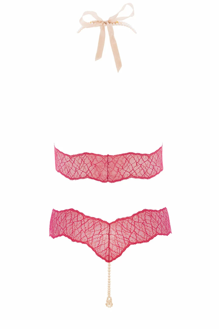 Outlet π Bracli Lingerie Sets Sydney Pearl Necklace Red Lingerie Set π 4 Bracli Lingerie Sets Sydney Pearl Necklace Red Lingerie Set