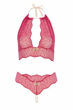Bracli Lingerie Sets Sydney Pearl Necklace Red Lingerie Set