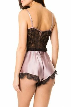 Nevaeh Intimates Florence Purple Dusk Silk Pleasure Romper