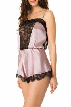 Nevaeh Intimates Florence Purple Dusk Silk Pleasure Romper