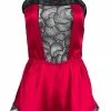 Nevaeh Intimates Florence Red Silk Pleasure Romper