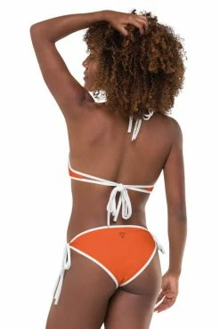 Darkest Fox Lime Jungle Orange Groves Reversible Bikini Swimwear