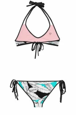 Darkest Fox Turquoise Jungle Pink Dusk Bikini Swimwear