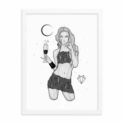 Wolfmumma Darkest Vixen Framed Art • Michala