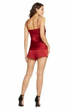 Avery Rose Lingerie Lingerie Sets Chiara Silk Cami Set – Clear Swarovski Straps