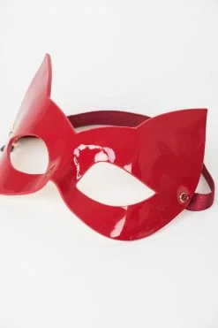 Best Sale 😀 Fräulein Kink Red Hot Molded Leather Cat Mask 🤩 11 Fräulein Kink Red Hot Molded Leather Cat Mask