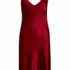 Avery Rose Lingerie Pure Silk Madison Red Silk Slip Dress