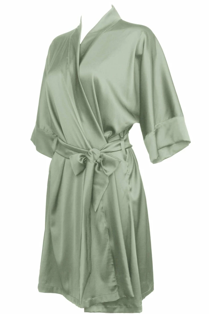 Outlet π€© Rusalka Lingerie Pure Silk Sage Green Silk Kimono βοΈ 4 Rusalka Lingerie Pure Silk Sage Green Silk Kimono